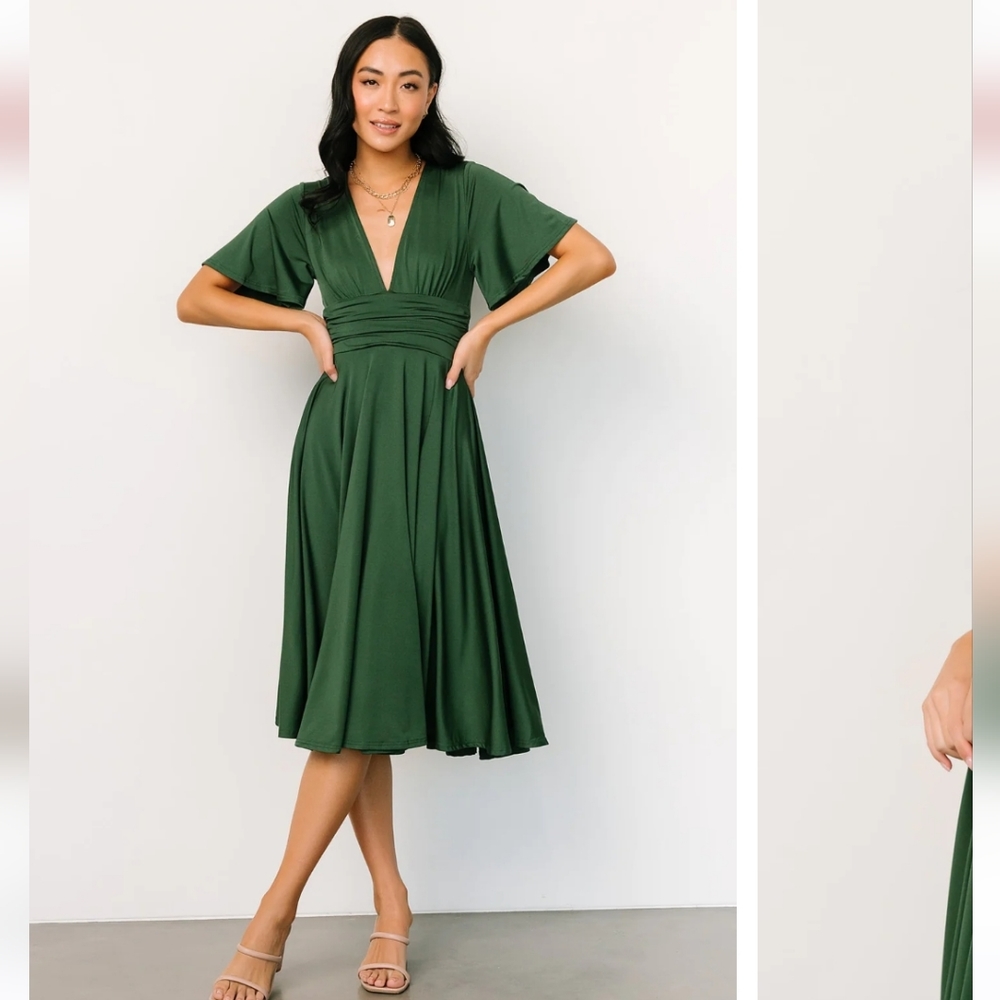 NWT Baltic born Janette midi dress green